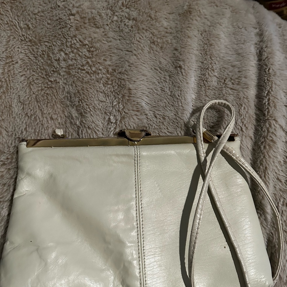 Elegant White Leather Women's Bag